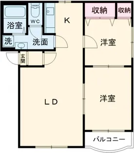 ヒーローマンション伊藤ⅢB【202号室】の間取り