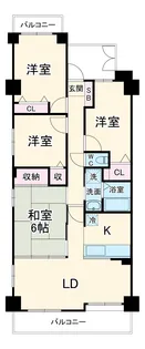 宝マンション八事南【4階】の間取り