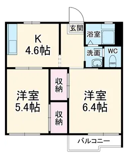 サンコーハイツ【2階】の間取り