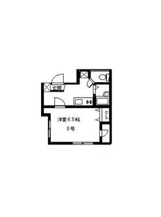 フラット5藤崎【4階】の間取り