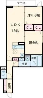 セレスティア新宿【202号室】の間取り