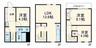 Regina大宮【1階】の間取り