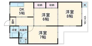 日ノ宮コーポラス【402号室】の間取り