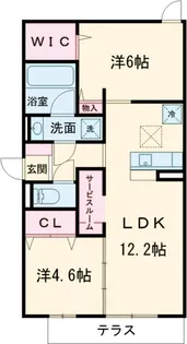 セレスティア新宿【3階】の間取り