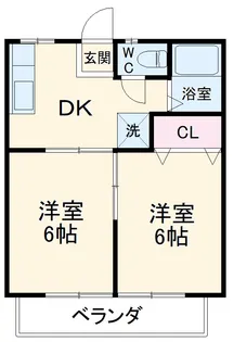 ニューまるたか【202号室】の間取り