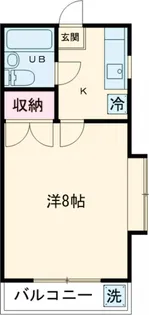 コーベル駒生A【A101号室】の間取り