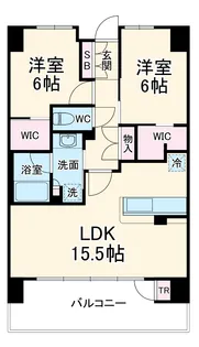 プレミスト靱本町【203号室】の間取り
