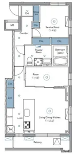 SYFORME NEXT IKEBUKURO WEST【5階】の間取り
