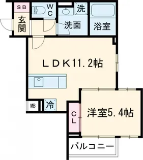 SYFORME NEXT IKEBUKURO WEST【2階】の間取り