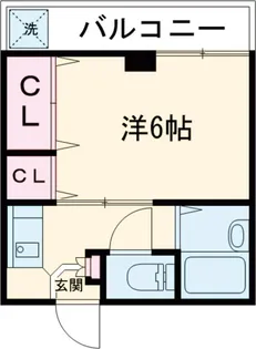 シャトレーヌ松本【303号室】の間取り