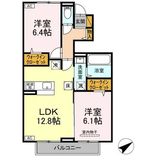 バニュルス Ⅵ【1階】の間取り