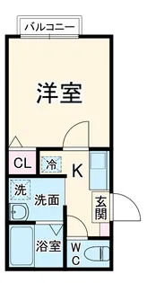 LF武里【1階】の間取り