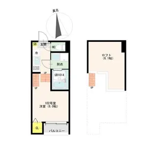 VAN SOREIL(ヴァンソレイユ)野並【2階】の間取り