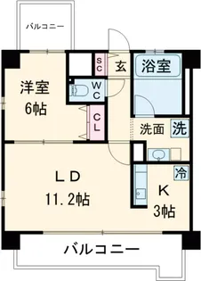 ベルペトラ【7階】の間取り