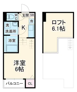 VAN SOREIL(ヴァンソレイユ)野並【2階】の間取り