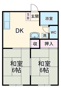 メゾン絵馬【103号室】の間取り