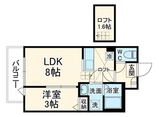 カーサリッツ八千代台【302号室】の間取り