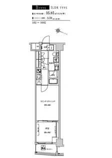 Weave Base -Itabashi Honcho 板橋本町【8階】の間取り
