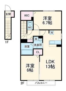 ホープM Ⅴ【2階】の間取り