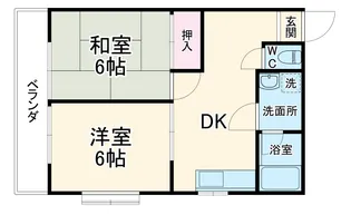 サントラルハウス【201号室】の間取り