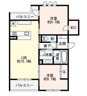 uno y solo(ウノ イ ソロ)【101号室】の間取り