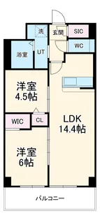 仮称)豊明寺池マンション【3階】の間取り