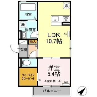 イデアーレ・ココン【3階】の間取り