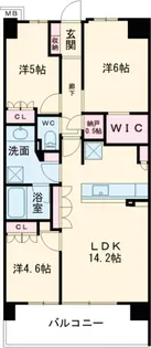 リーフィアレジデンス杉並井草森公園【3階】の間取り