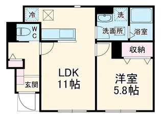 リーブルファイン幸手駅Ⅲ【1階】の間取り