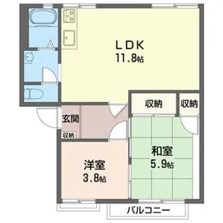 エクセルひかり【2階】の間取り