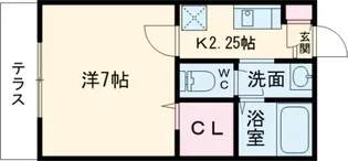ソレイユ飛鳥山【101号室】の間取り