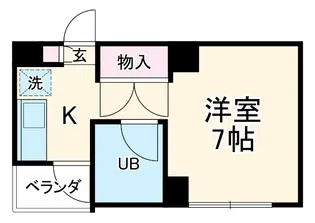 セラヴィ【407号室】の間取り