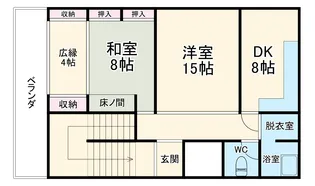 中村商店ビル【2F号室】の間取り