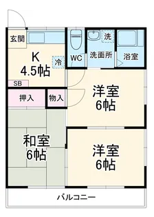 ハマハイツ【2階】の間取り