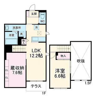 ソル・アスール【1階】の間取り
