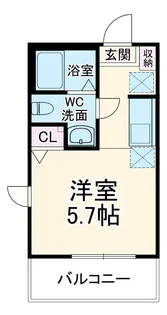 カーム登戸【101号室】の間取り