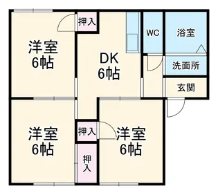 クレールシャルマン【103号室】の間取り