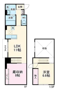 ソル・アスール【1階】の間取り