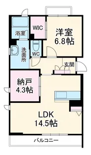グランウェーブ湘南【3階】の間取り