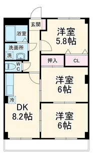 サンメゾン・スギ【2階】の間取り