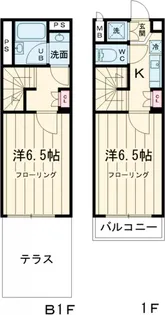 ルーブル中野富士見町伍番館【105号室】の間取り
