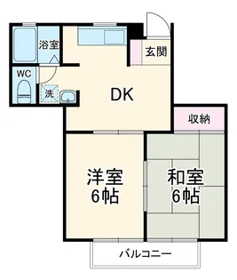 ロイヤルパレスKISHI【1階】の間取り