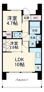 ブランシエスタ新丸子リバーフロント【5階】の間取り