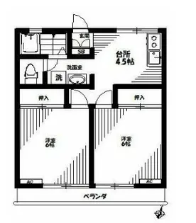 レマンハイツおゆみ野【2階】の間取り