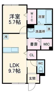 ラ・コリーヌ【1階】の間取り