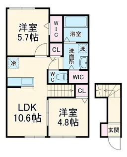 ラ・コリーヌ【2階】の間取り