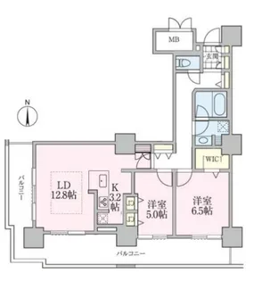 ロイヤルパークスタワー南千住【10階】の間取り