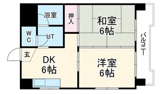 サンライズマンション【105号室】の間取り