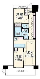 プレミスト京都西院【1階】の間取り
