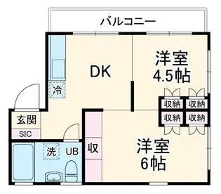 春日ハイツ【101号室】の間取り